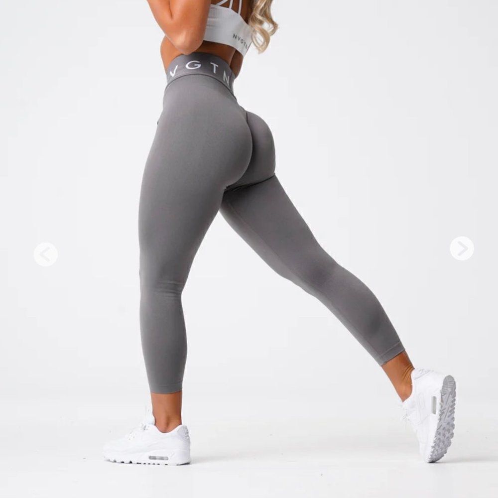 NVGTN Charcoal Sport Seamless Leggings size M NWT